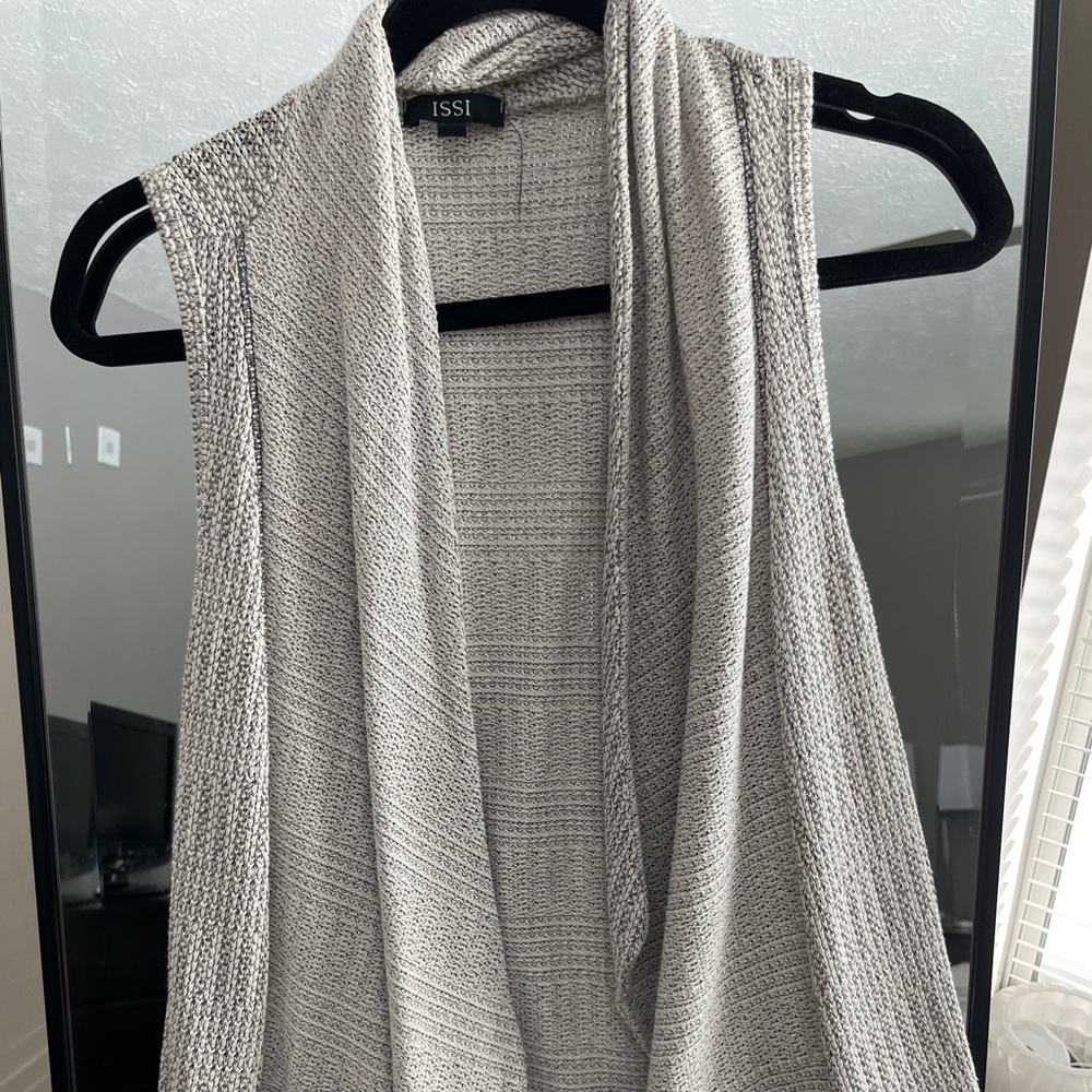 Grey marble sweater vest